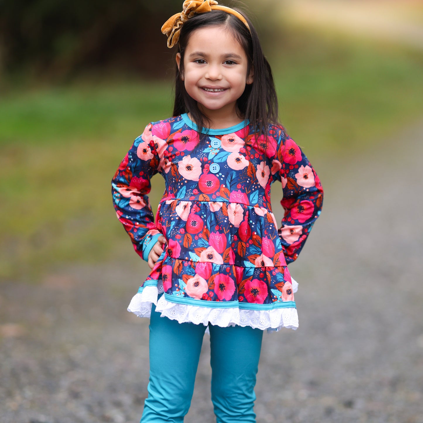 LPK Winter Floral Tunic Set