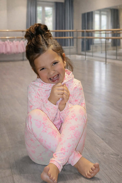 Floral Bows Hoodie+Leggings Set
