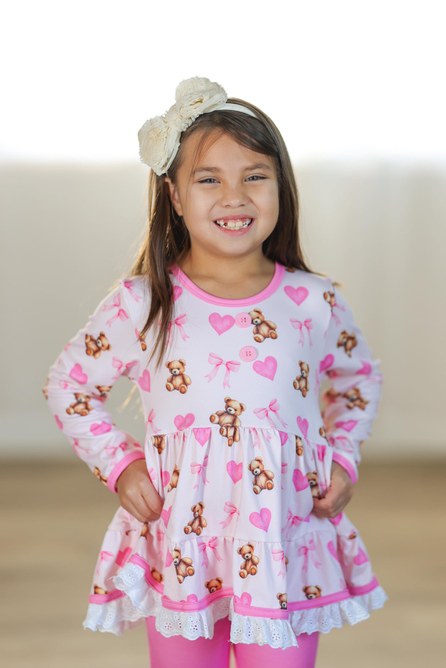 LPK Love Bear Tunic Set