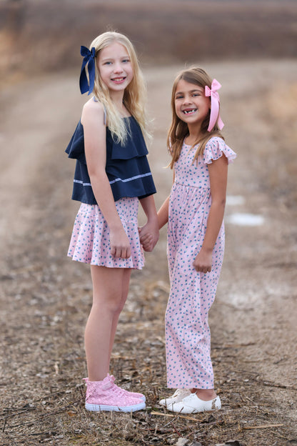 Blueberry Pointelle Romper Preorder