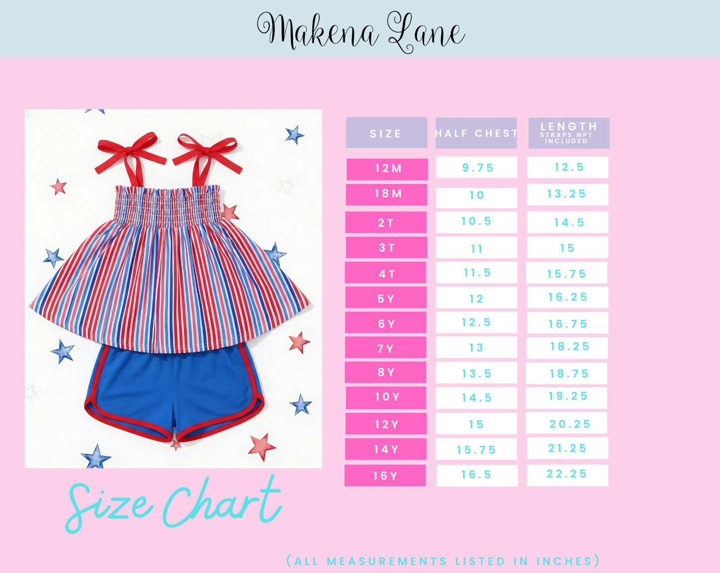 Smocked Tunics RWB 26' Preorder (3 options)