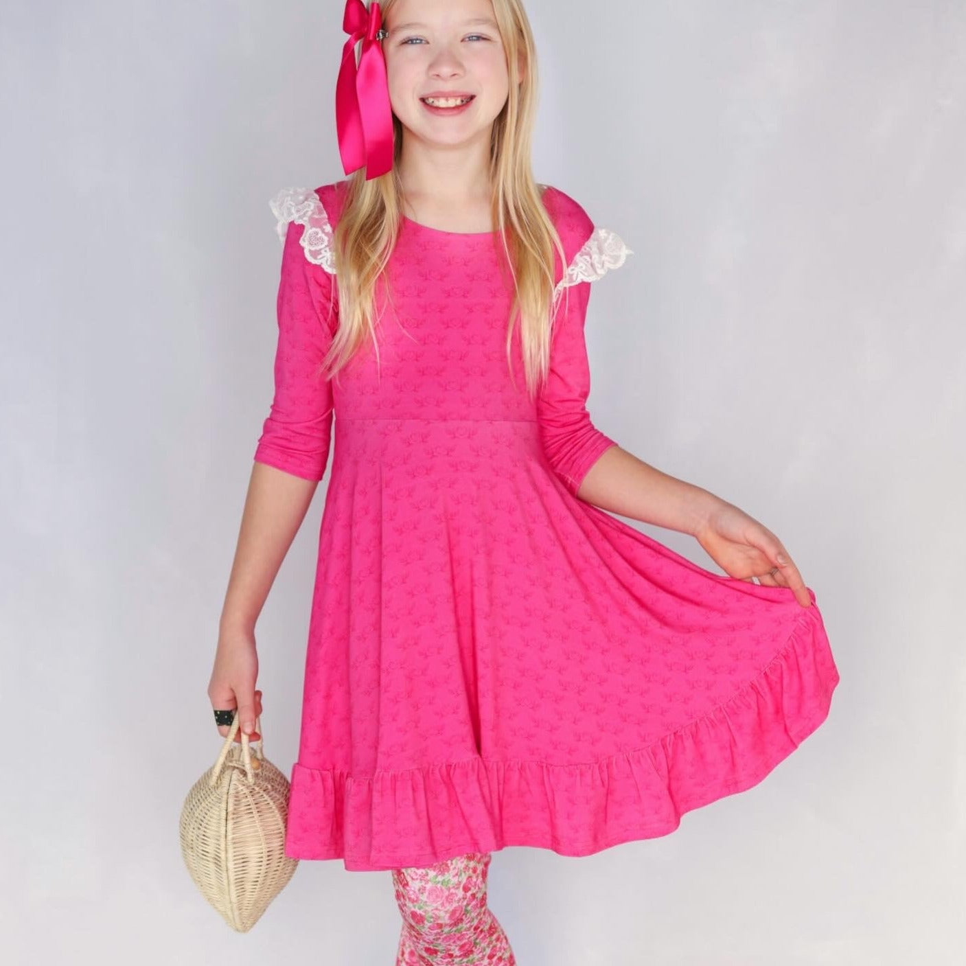 Hot Pink Juli dress Set
