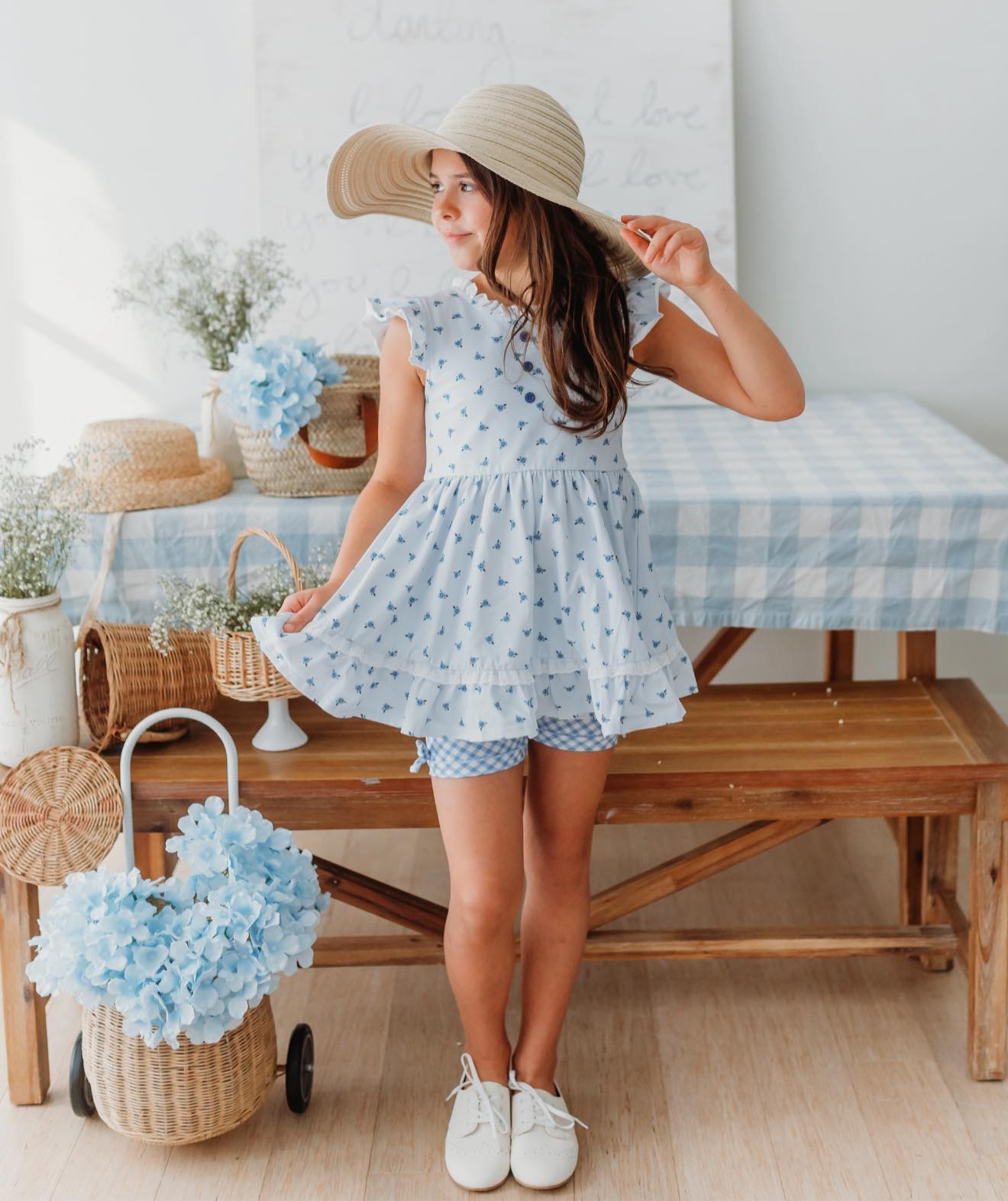 Blue RoseBud Adele 3 Piece Set