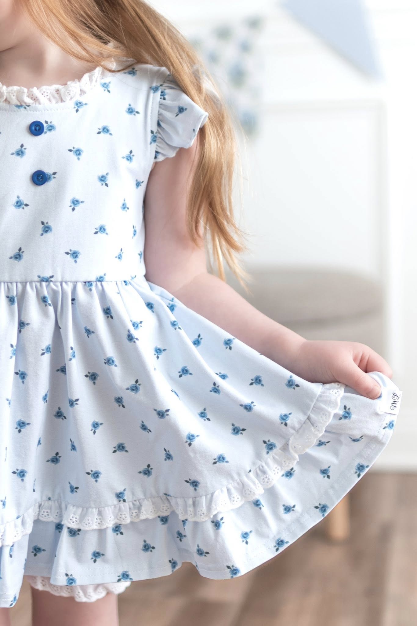 Blue RoseBud Adele 3 Piece Set