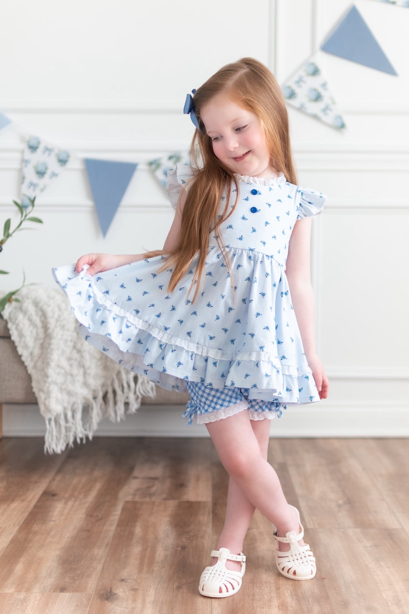 Blue RoseBud Adele 3 Piece Set