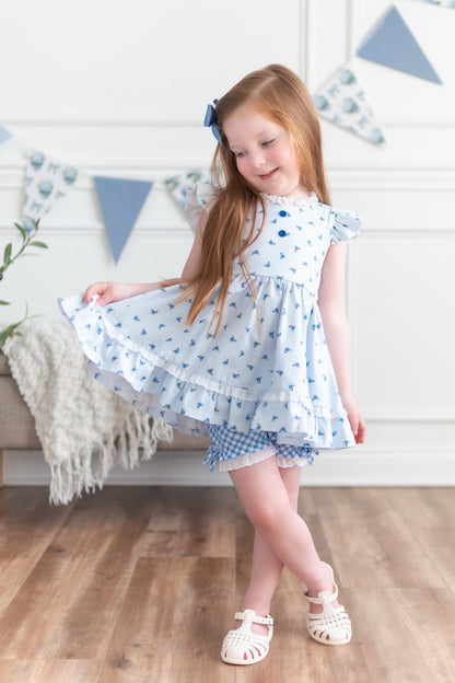 Blue RoseBud Adele 3 Piece Set