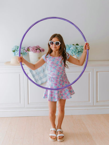 Pastel Daisy's Athletic Skort Set