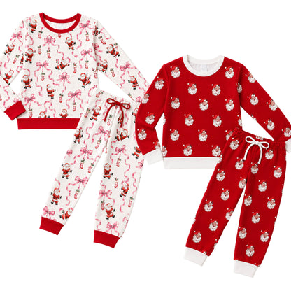 Jogger Sets-Santa Bows or Unisex Santa Preorder (FH26)