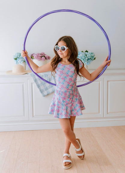 Pastel Daisy's Athletic Skort Set