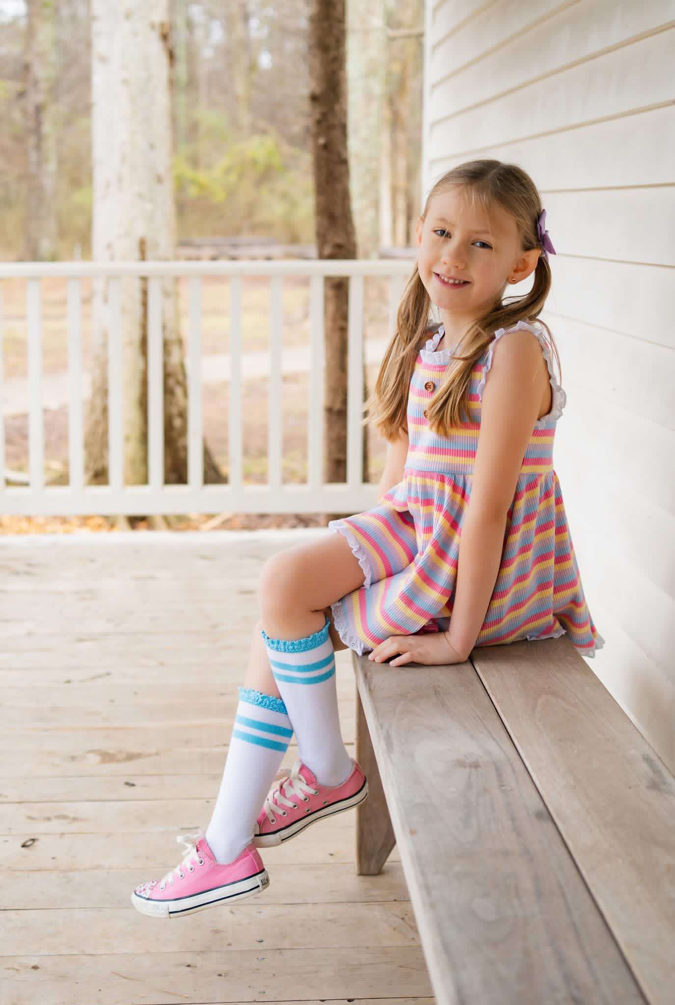 Summer Extravaganza Multi Striped Ribbed Adele