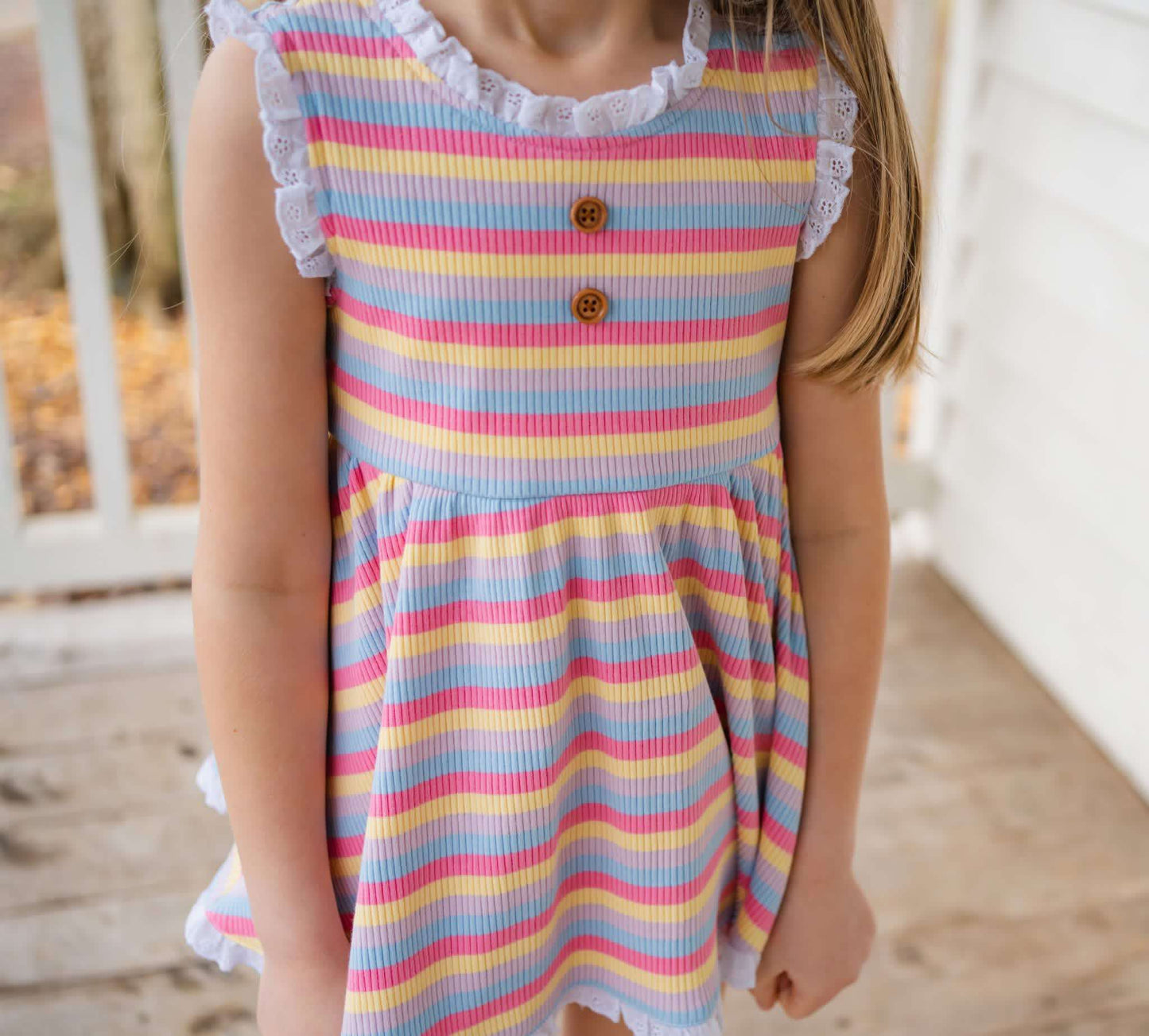 Summer Extravaganza Multi Striped Ribbed Adele