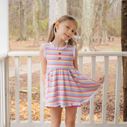 Summer Extravaganza Multi Striped Ribbed Adele