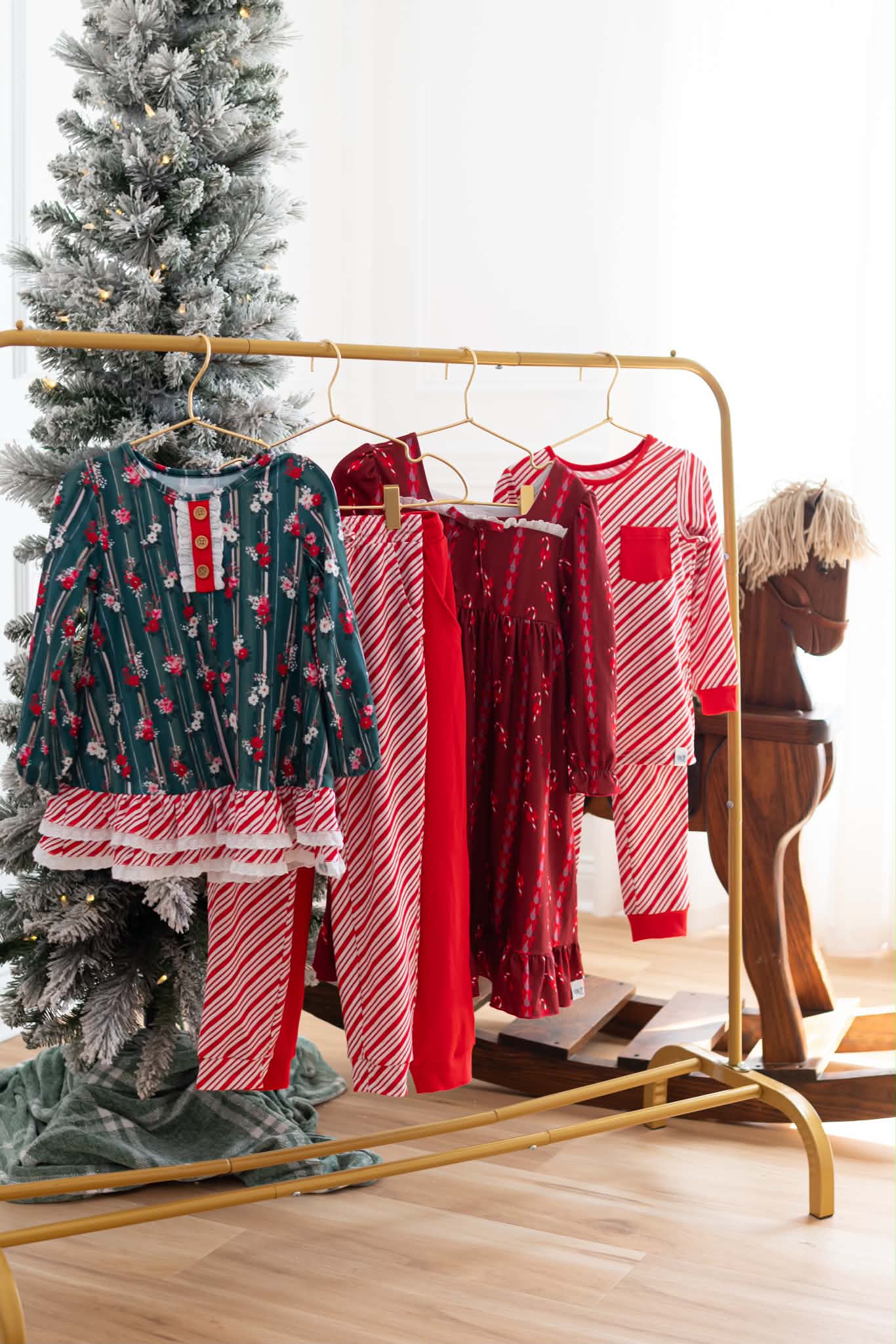 Unisex Adult and Kid Candy Cane Stripes Set Preorder (FH26)