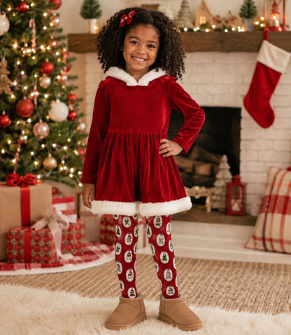 Santa Velvet Hooded Tunic Set Preorder (FH26)