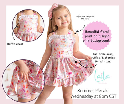 LPK Watercolor Floral Tunic Set