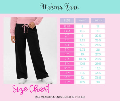 Spooky Preorder WIDE leg black leggings