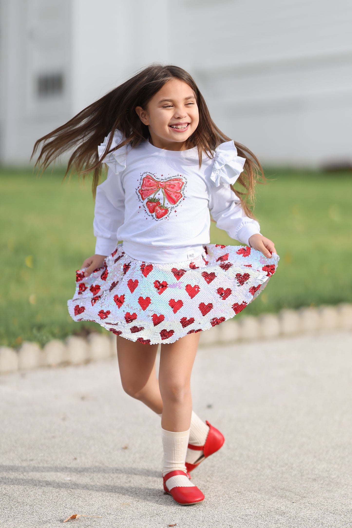 Sequin Heart Skort Presale