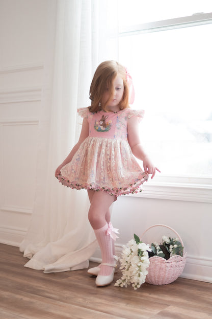 Pink Floral Sawyer Set (choice of length and chest design)