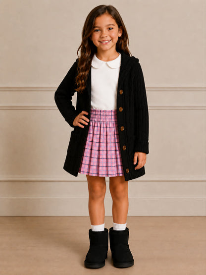 Knit Plaid Skorts Fall Separates Preorder (3 options)
