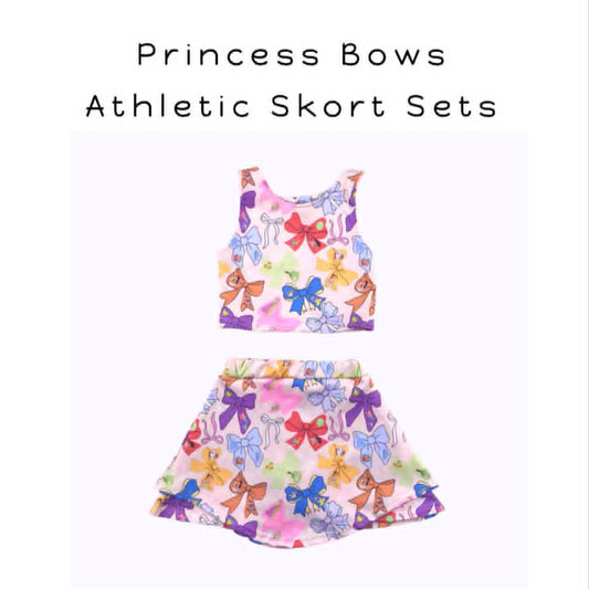 Princess Bows Athletic Skort Sets
