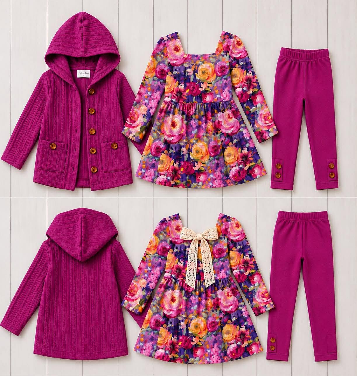 Jewel Tone Floral Dress or Tunic (Long or Cap Sleeve) Preorder (FTF26)