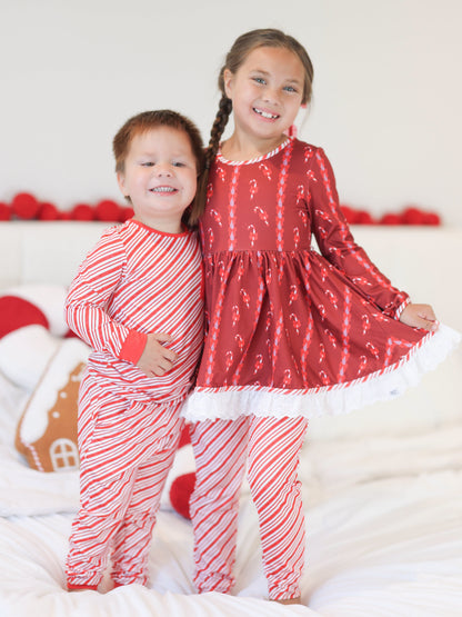Unisex Adult and Kid Candy Cane Stripes Set Preorder (FH26)