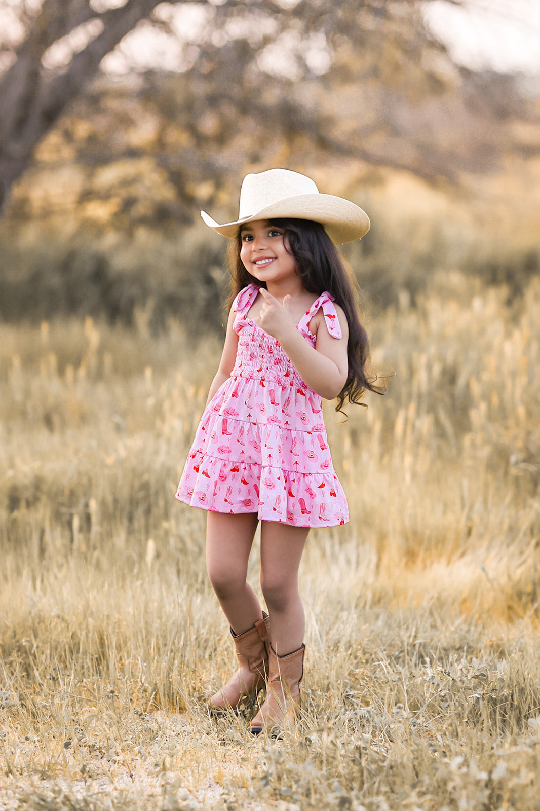 Cowboy Boot Dress set