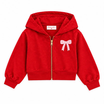 Cropped Bow Hoodie Preorder (LOVE27)