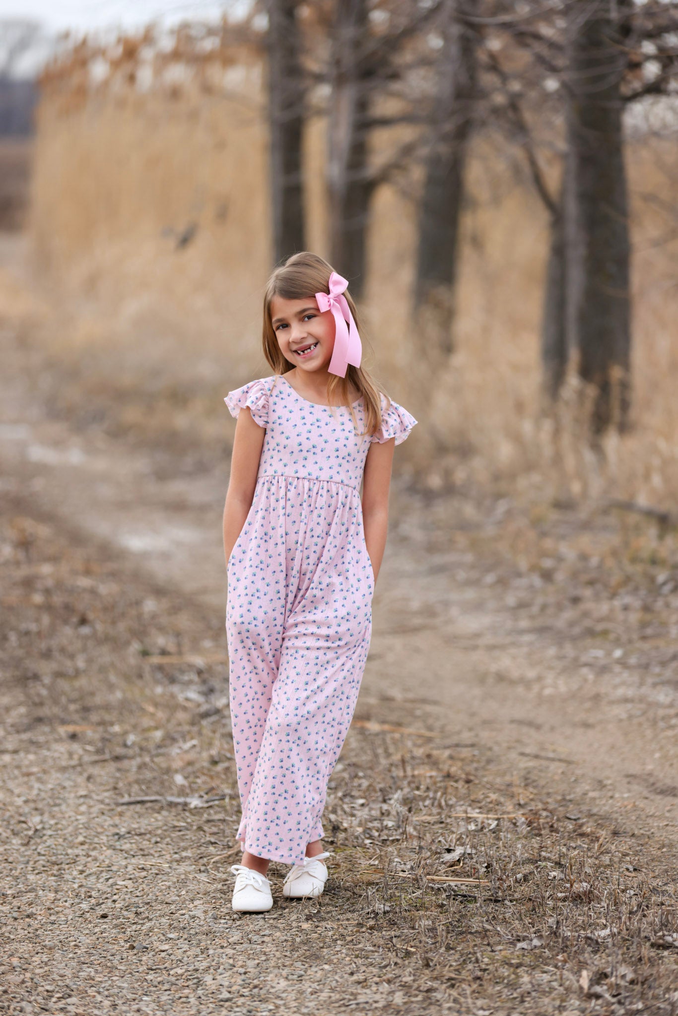 Blueberry Pointelle Romper Preorder