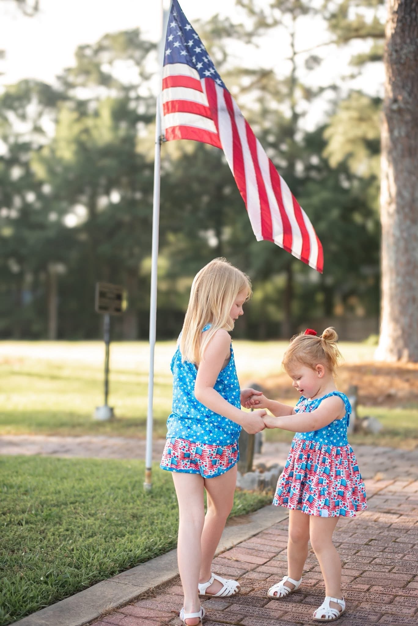 LPK Stars & Stripes Athletic shorts set