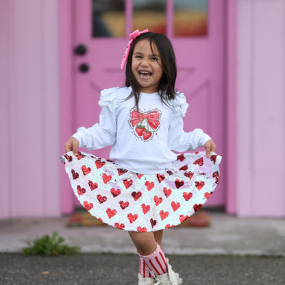 Sequin Heart Skort Presale