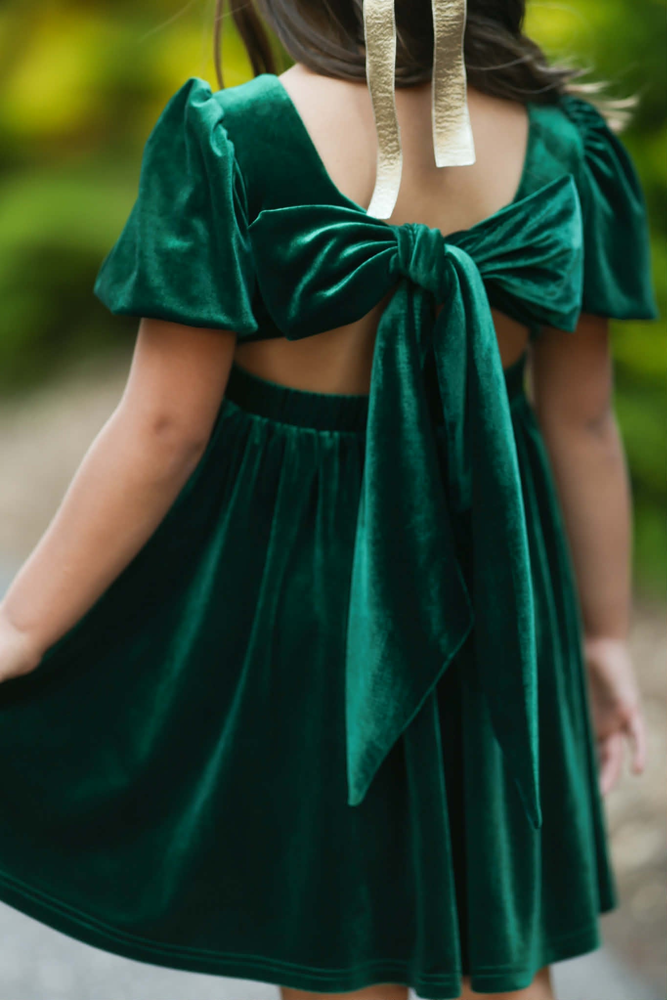 Women's Red or Green Annie Velvet Twirl Dress Preorder CDU26