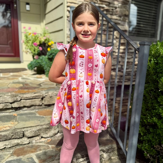 Mauve Pumpkin 3 piece Tunic Sets (Hood or no, short or long sleeve)