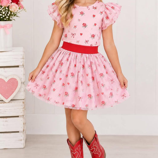 Bows & Hearts Skort (only) Preorder (LOVE27)