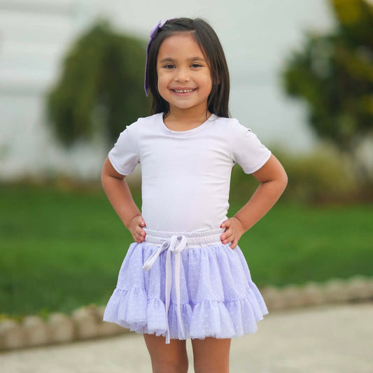 Microdot Tulle Athletic Skort Sets (3 colors) Presale