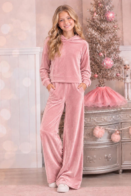 Wrapped In Stars Wide Leg Velour Set Preorder (kids+adult sizes!)