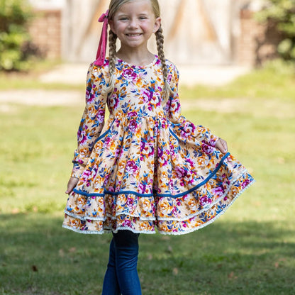 Jewel toned  floral Laila Set