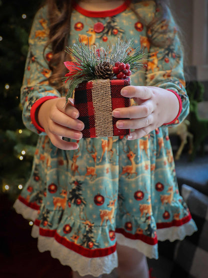 LPK Vintage Reindeer Dress Set