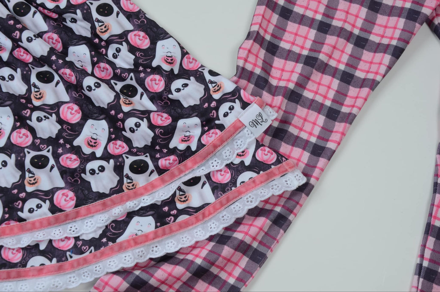 Boo Cat Tunic Preorder Long or Short sleeve (bottoms separate)