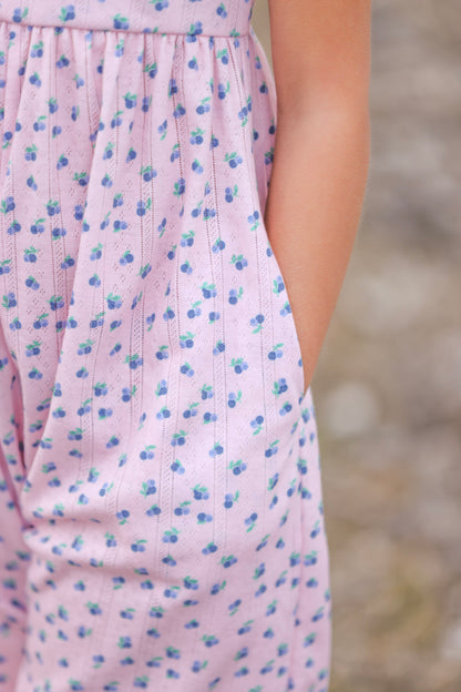 Blueberry Pointelle Romper Preorder