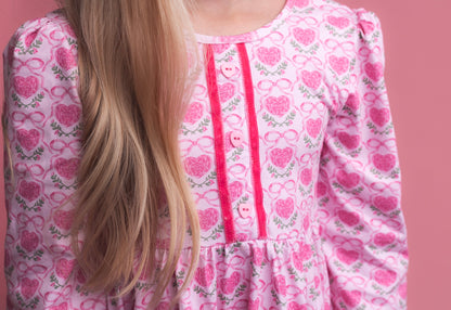 Vintage Heart Oliviah Set (length & sleeve options) Preorder