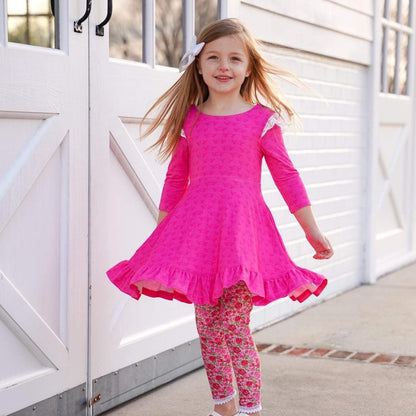 Hot Pink Juli dress Set Makena Lane Hot Pink Juli dress Set Makena Lane