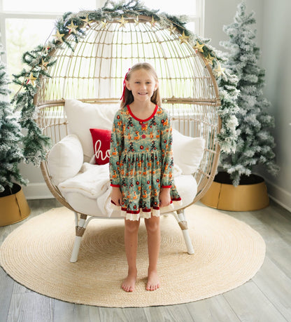 LPK Vintage Reindeer Dress Set