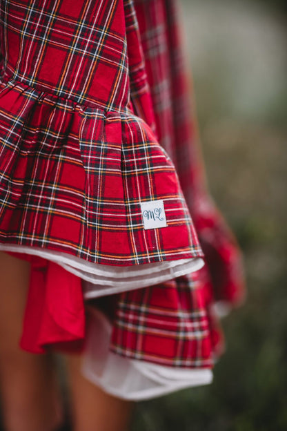 Holiday Plaid Enchanted High Low Preorder