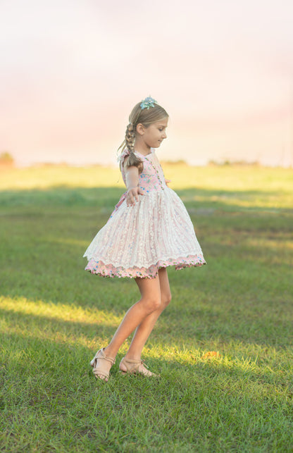 Pink Floral Sawyer Set (choice of length and chest design)