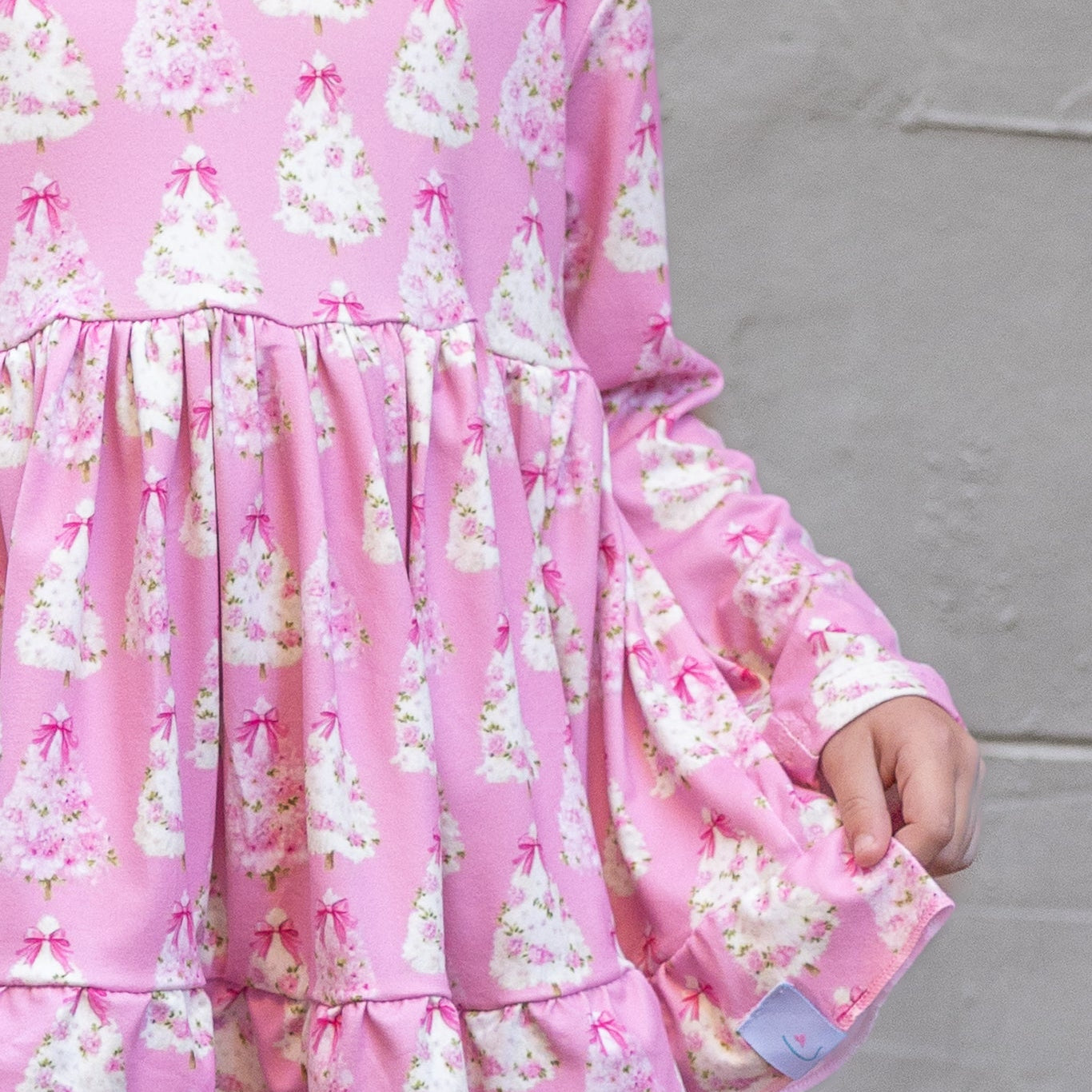 LPK Pink Vintage Floral Trees Tunic Set