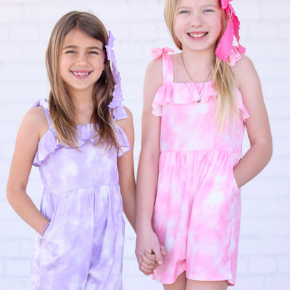 Tie Dye Rompers (pink, blue, lavender)