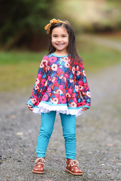 LPK Winter Floral Tunic Set