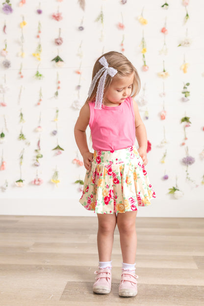 Floral Tennis Skorts Sets