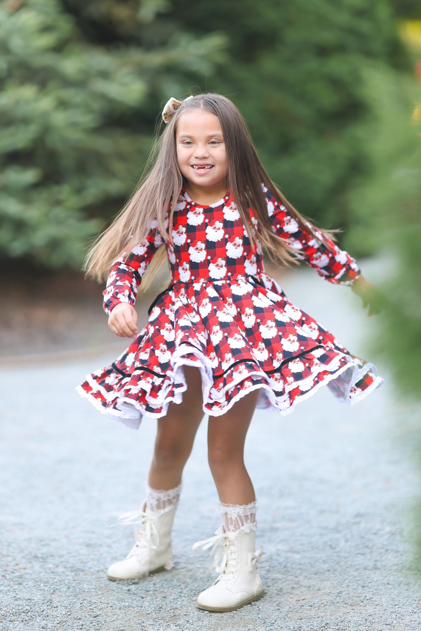 Buffalo Plaid Santa Ruby Presale